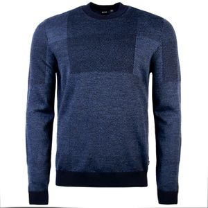 Hugo Boss Mens Pullover Crewneck Italian Wool Sweater Size XL